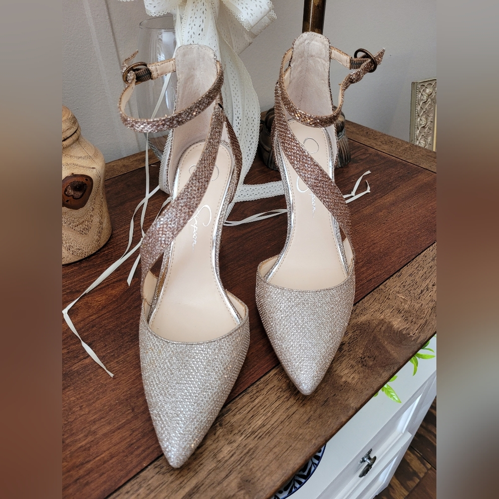 Jessica Simpson Sparkle Glitter Ombre Heels - Picture 2 of 15